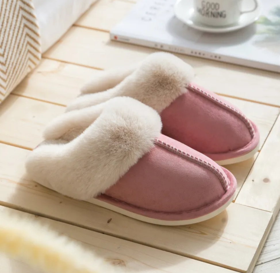 Warme Pelz-Hausschuhe