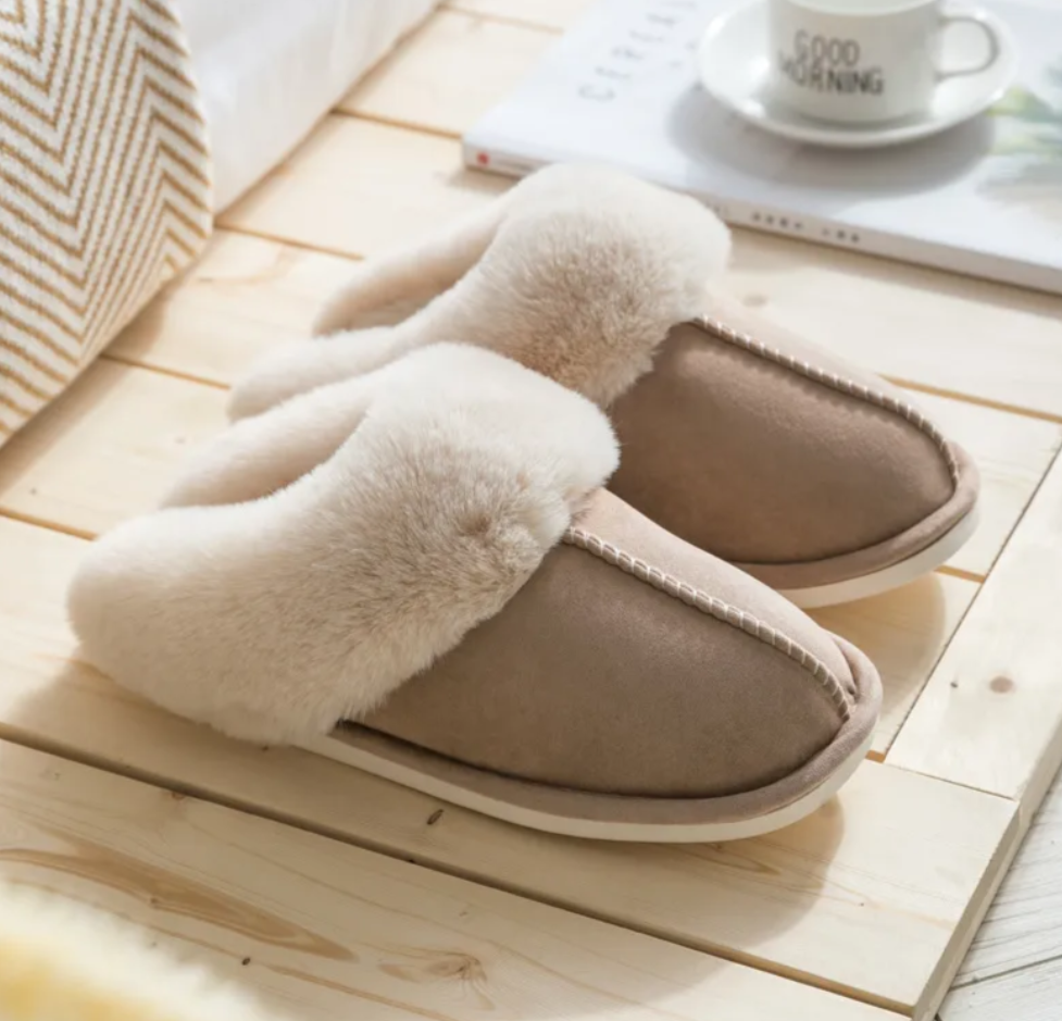 Warme Pelz-Hausschuhe