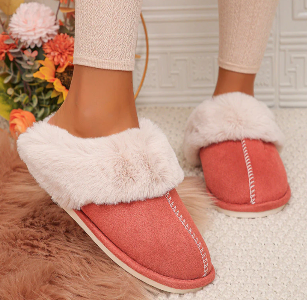 Warme Pelz-Hausschuhe