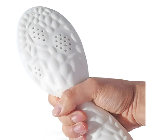 Flexible SoftSoles Einlegesohle von Barfußglück – ultraweich und biegsam mit rutschfester Wabenstruktur und Dämpfungselementen für maximalen Gehkomfort